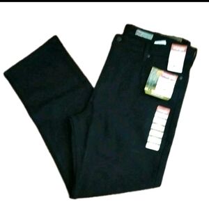 Wrangler Jeans Men's Five Star Regular Fit Straight Leg Black Denim 40x32 NEW